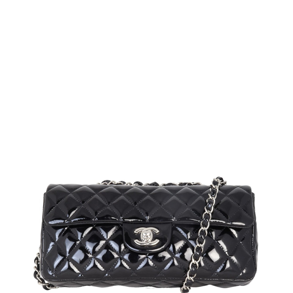 Chanel East West Flap Bag Patent