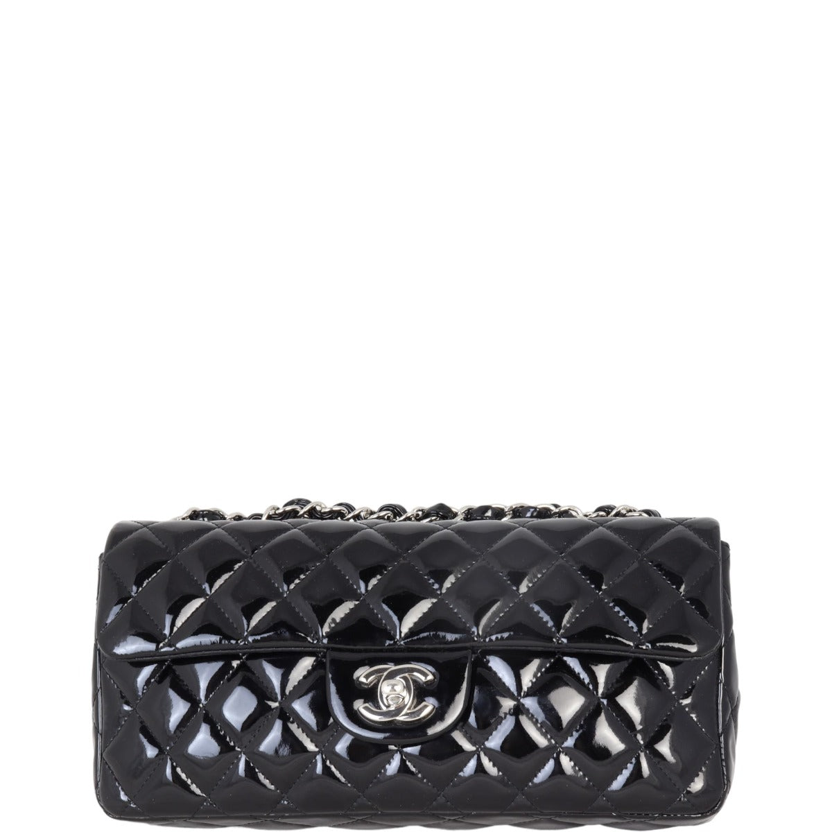 Chanel East West Flap Bag Patent