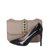 Valentino Glam Lock Medium Shoulder Bag