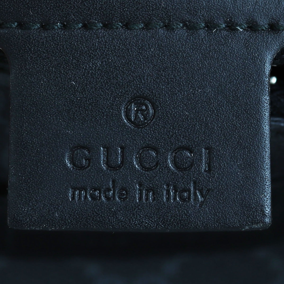 Gucci GG Supreme Messenger Bag Interior Stamp