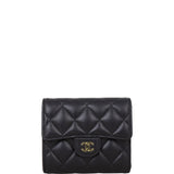 Chanel Classic Compact Wallet | Black