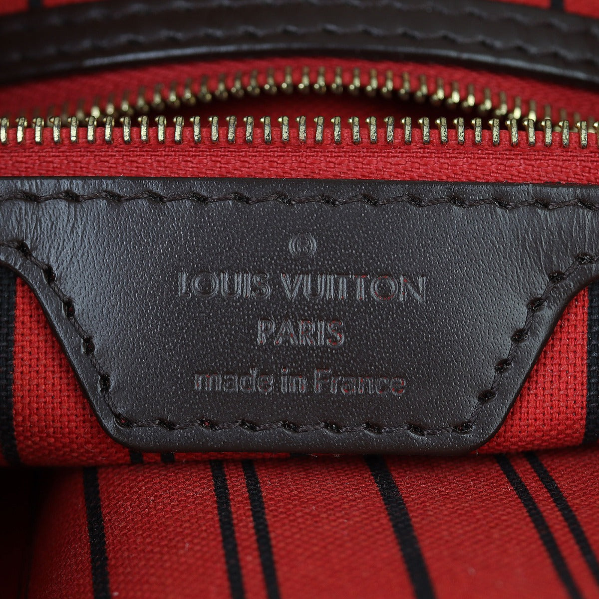 Louis Vuitton Delightful MM Damier Ebene Interior Stamp