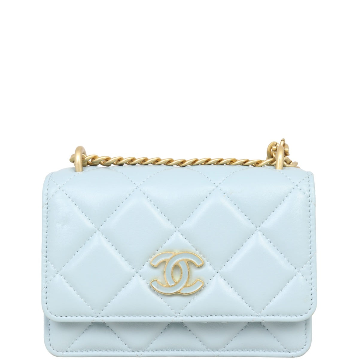 Chanel Enamel Mini Wallet on Chain