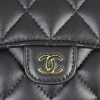 Chanel Classic Compact Wallet | Black