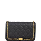 Chanel Chain Around Boy Wallet on Chain | Black