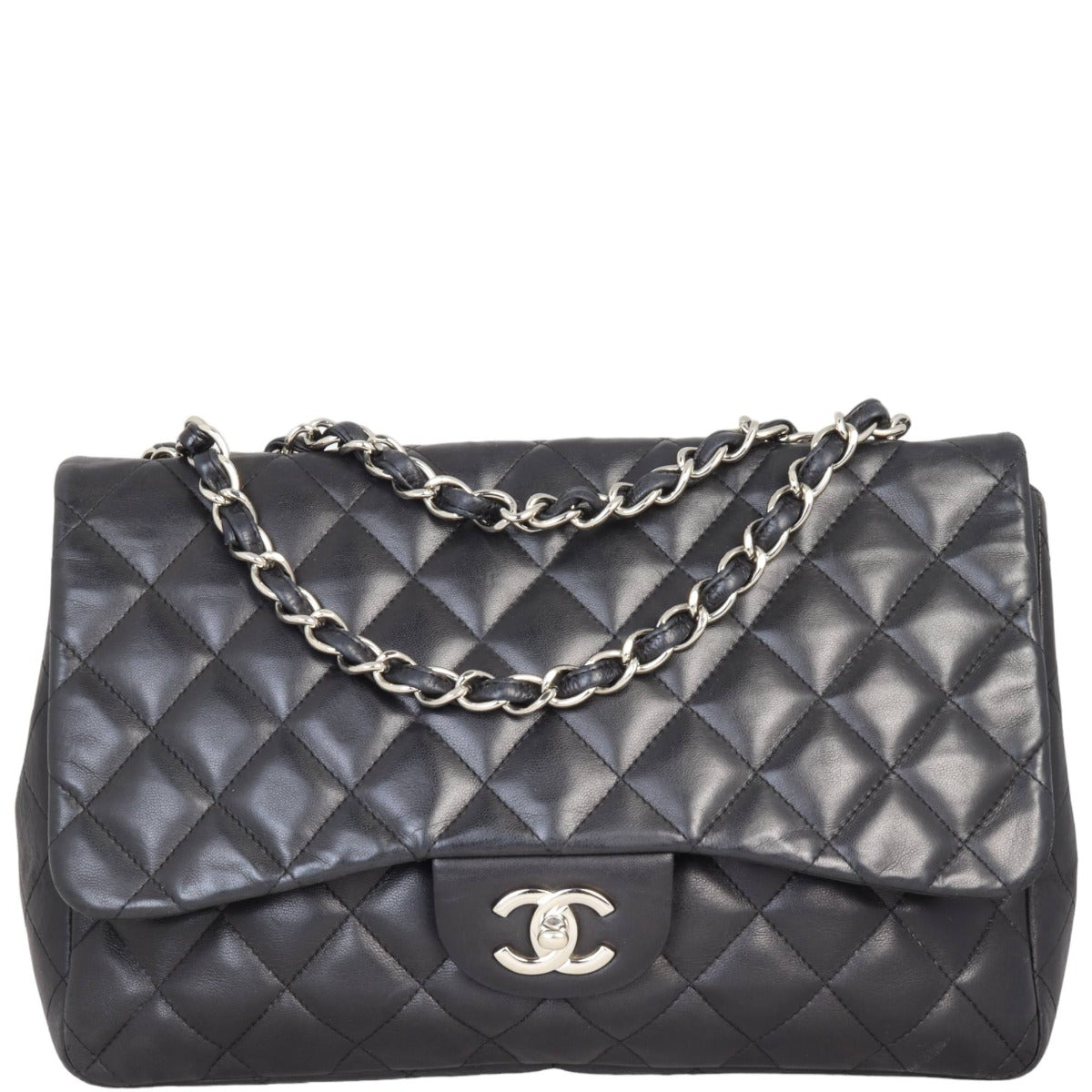 Chanel Classic Single Flap Jumbo | Black Lambskin