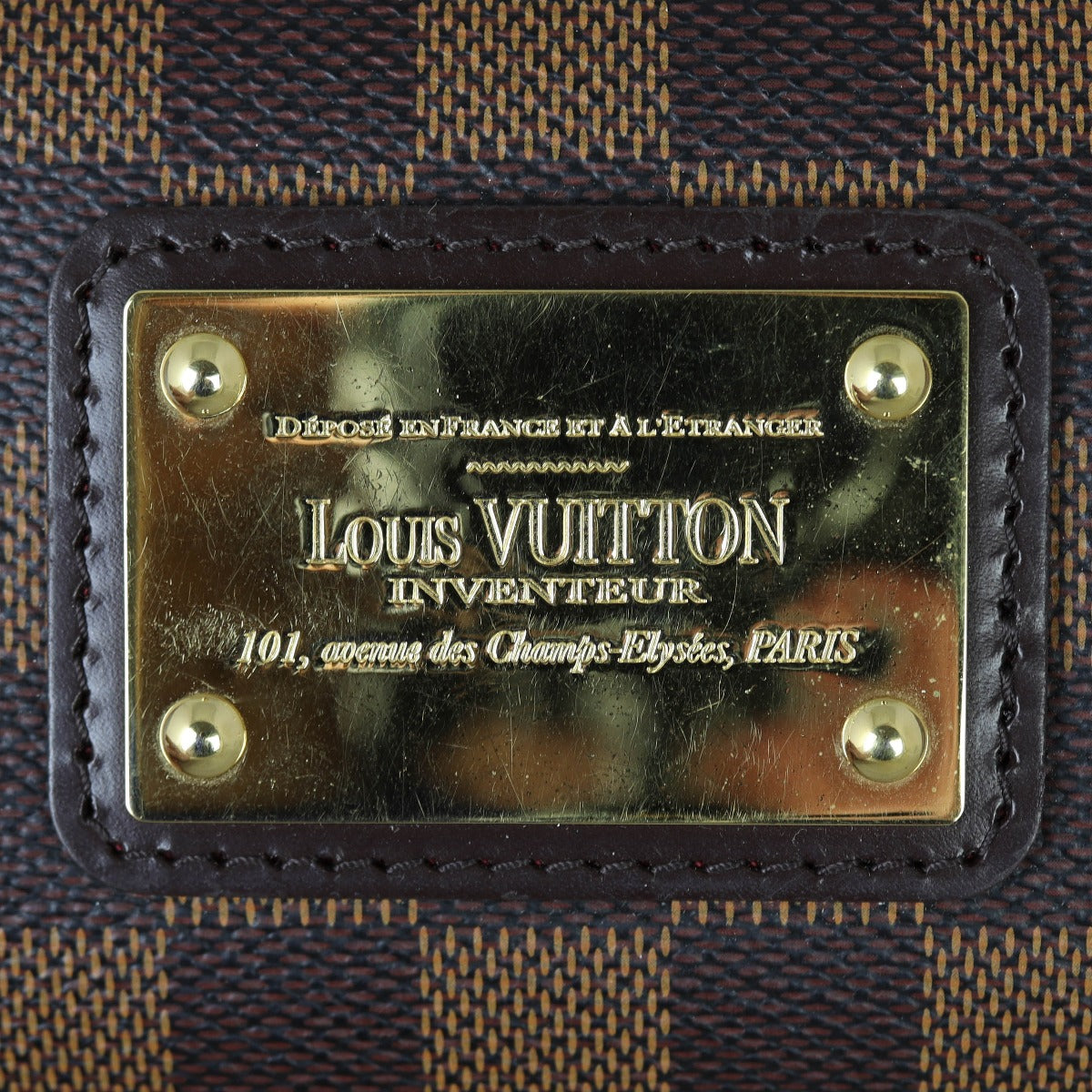 Louis Vuitton Eva Pochette Damier Ebene Hardware