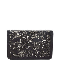 Chanel Paris-Shanghai Wallet on Chain Studded Canvas