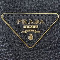 Prada Vitello Daino Side Pocket Tote Hardware