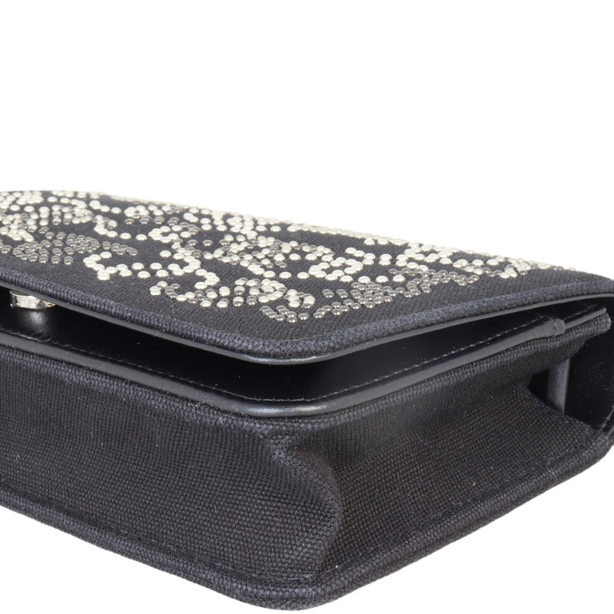Chanel Paris-Shanghai Wallet on Chain Studded Canvas