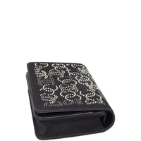 Chanel Paris-Shanghai Wallet on Chain Studded Canvas