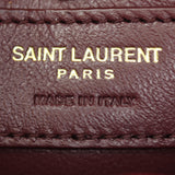 Saint Laurent Cassandra Top Handle Mini Croc-Embossed Interior stamp