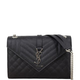 Saint Laurent Monogram Mix Matelasse Envelope Chain Bag Medium