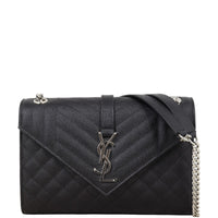 Saint Laurent Monogram Mix Matelasse Envelope Chain Bag Medium