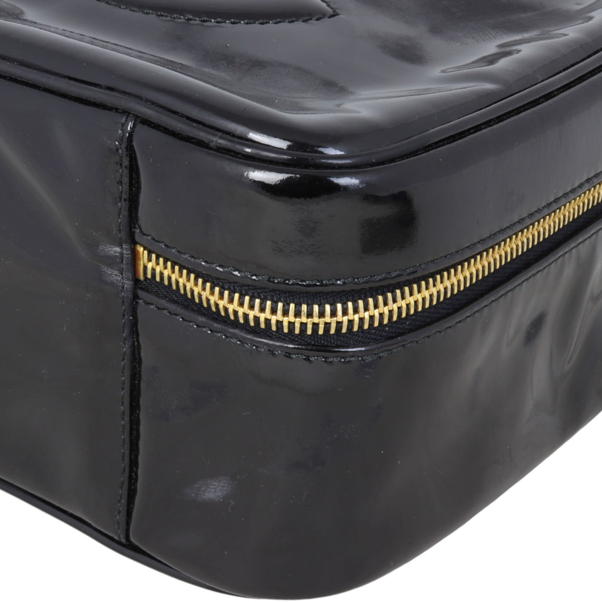Chanel Timeless Double Zip Vanity Case Patent