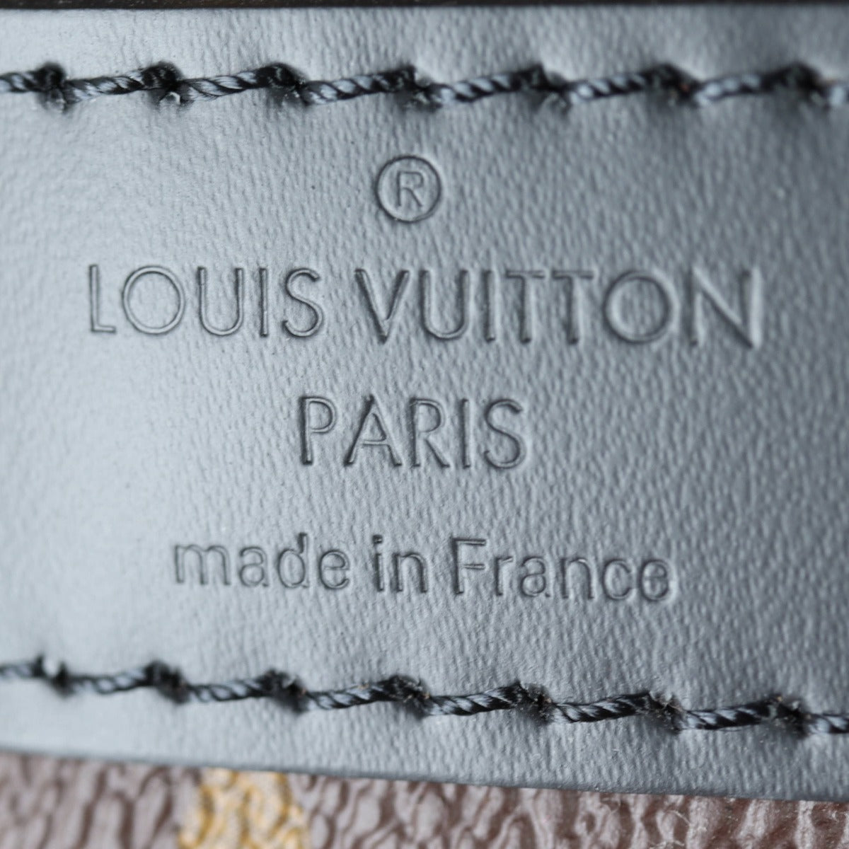 Louis Vuitton Keepall 55 Bandouliere Monogram Macassar Interior Stamp