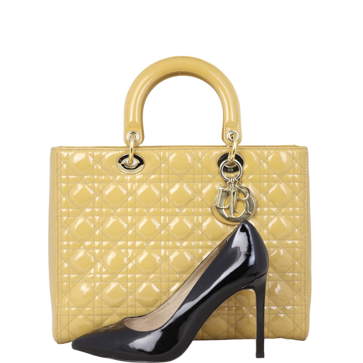 Dior Lady Dior Large Patent