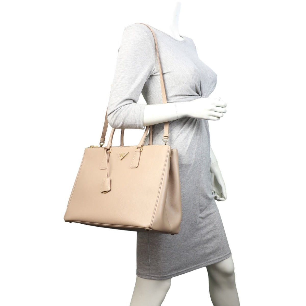 Prada Saffiano Lux Galleria Double Zip Tote Large