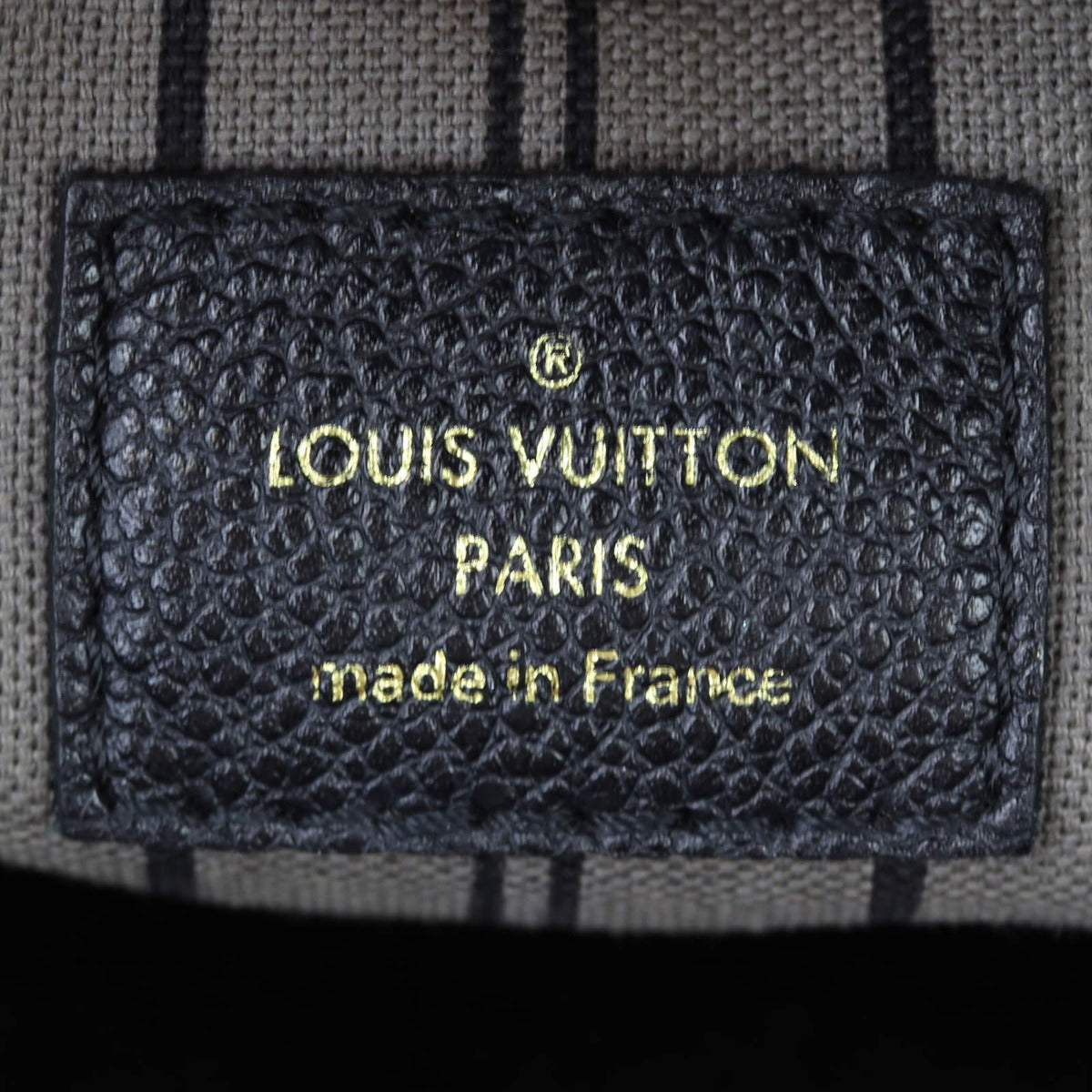 Louis Vuitton Montaigne MM Monogram Empreinte Interior Stamp