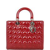 Dior Lady Dior Large Patent