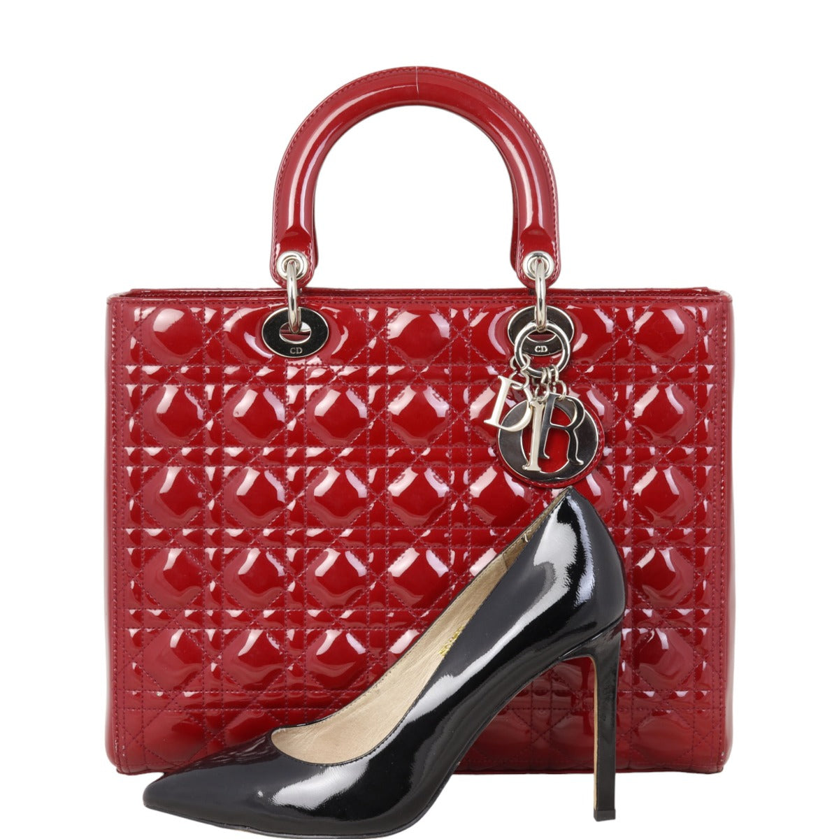 Dior Lady Dior Large Patent