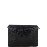 Saint Laurent Margaux Shoulder Bag Croc-Embossed