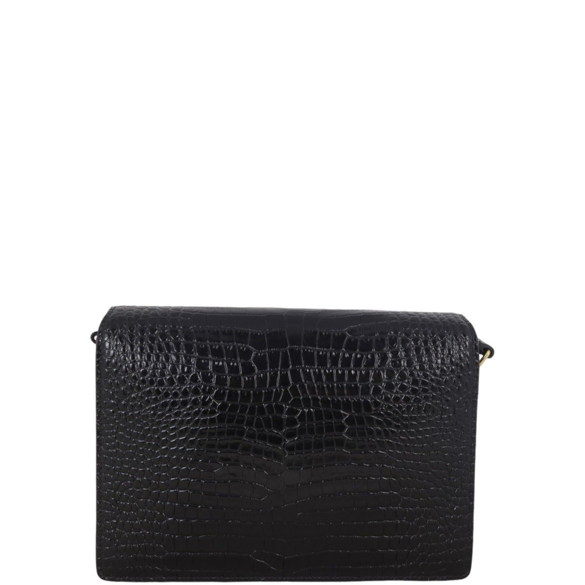Saint Laurent Margaux Shoulder Bag Croc-Embossed