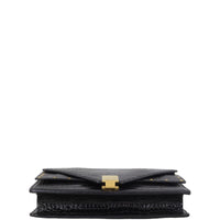 Saint Laurent Margaux Shoulder Bag Croc-Embossed