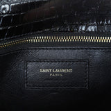 Saint Laurent Margaux Shoulder Bag Croc-Embossed