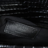 Saint Laurent Margaux Shoulder Bag Croc-Embossed