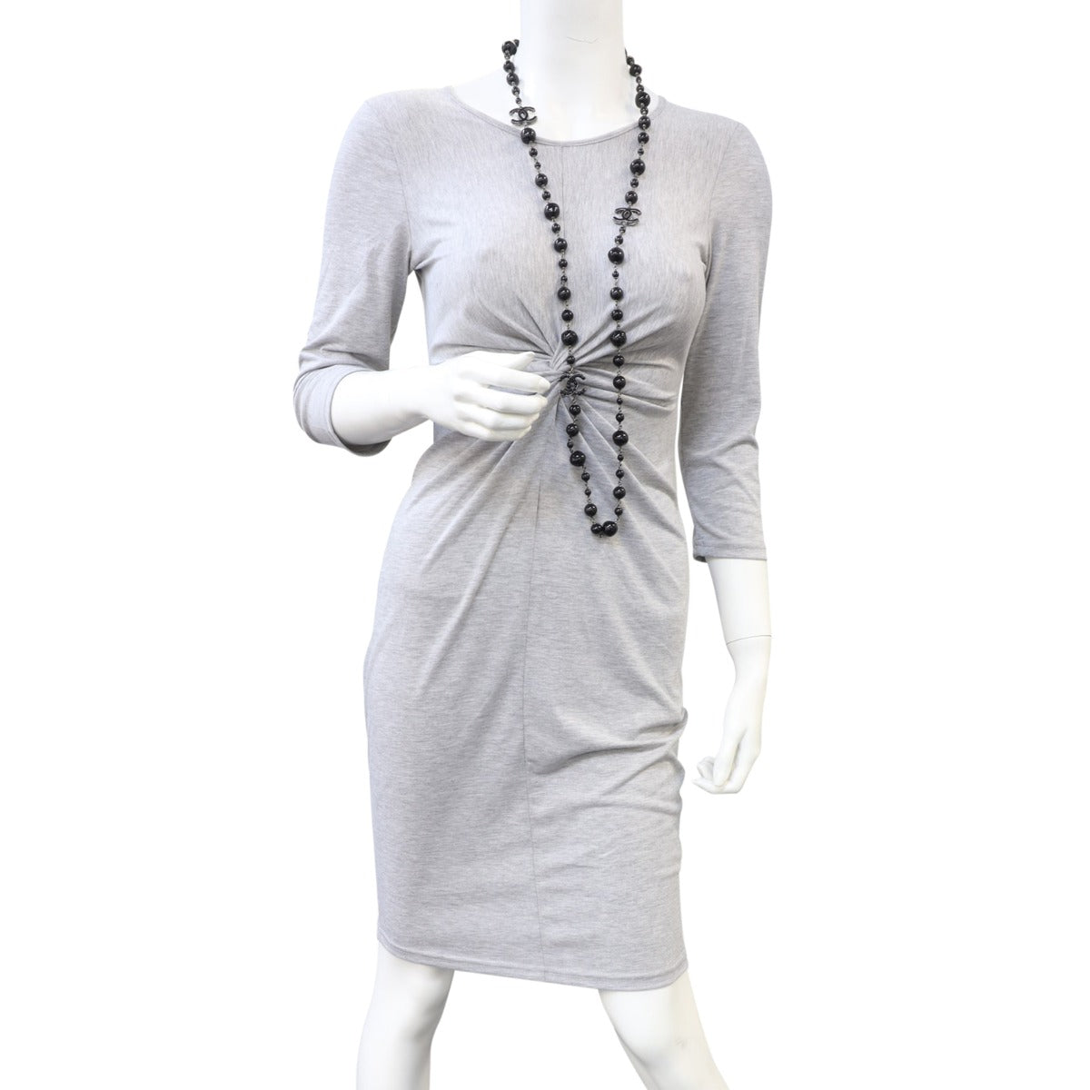 Chanel CC Beaded Long Necklace Mannequin