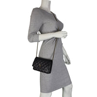 Chanel Classic Wallet on Chain | Lambskin Gold Hardware