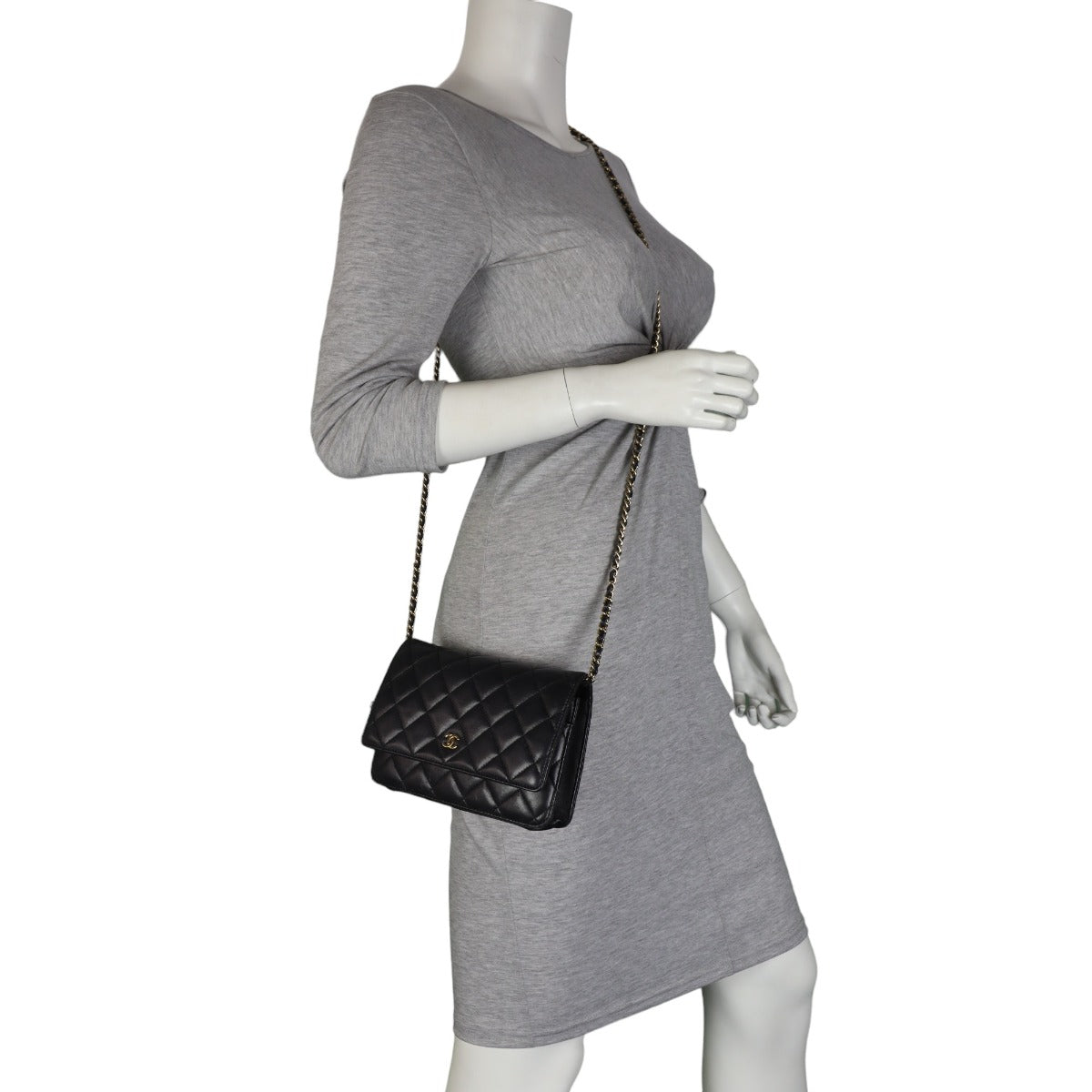 Chanel Classic Wallet on Chain | Lambskin Gold Hardware