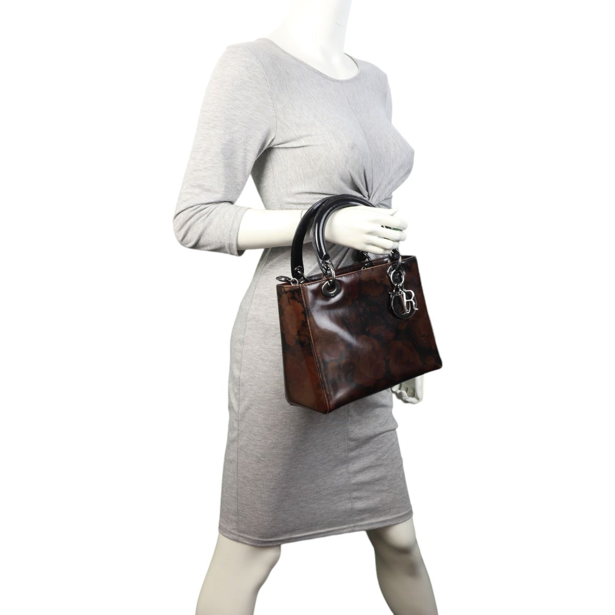 Dior Lady Dior Medium Printed Rose