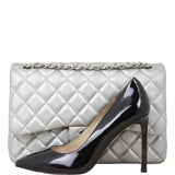 Chanel Classic Double Flap Jumbo | Silver