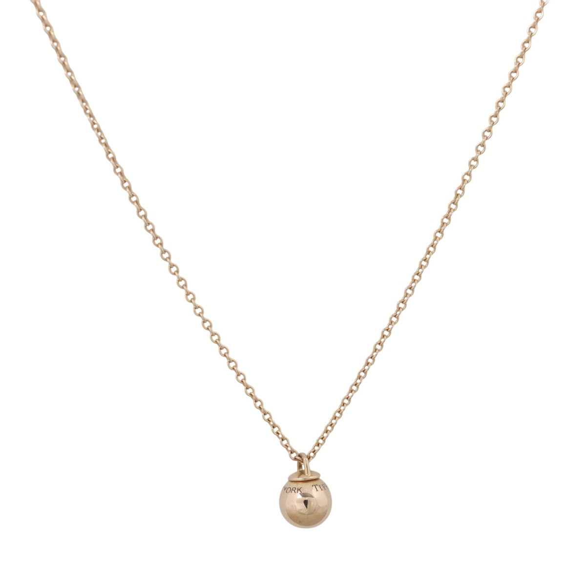 Tiffany & Co HardWear 8mm Ball Pendant 18k Rose Gold Necklace