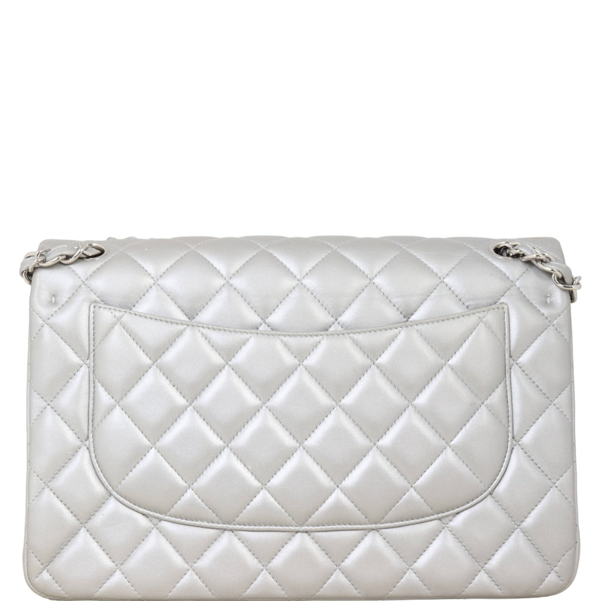 Chanel Classic Double Flap Jumbo | Silver