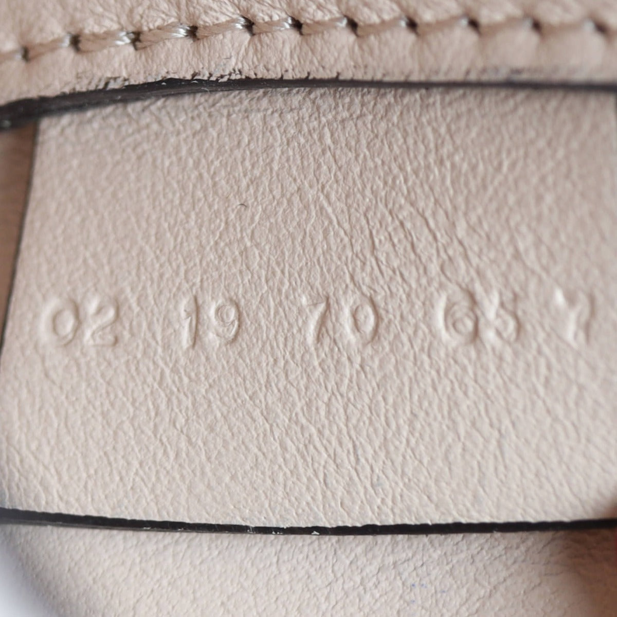 Chloe Tess Small Croc-Embossed Date Code