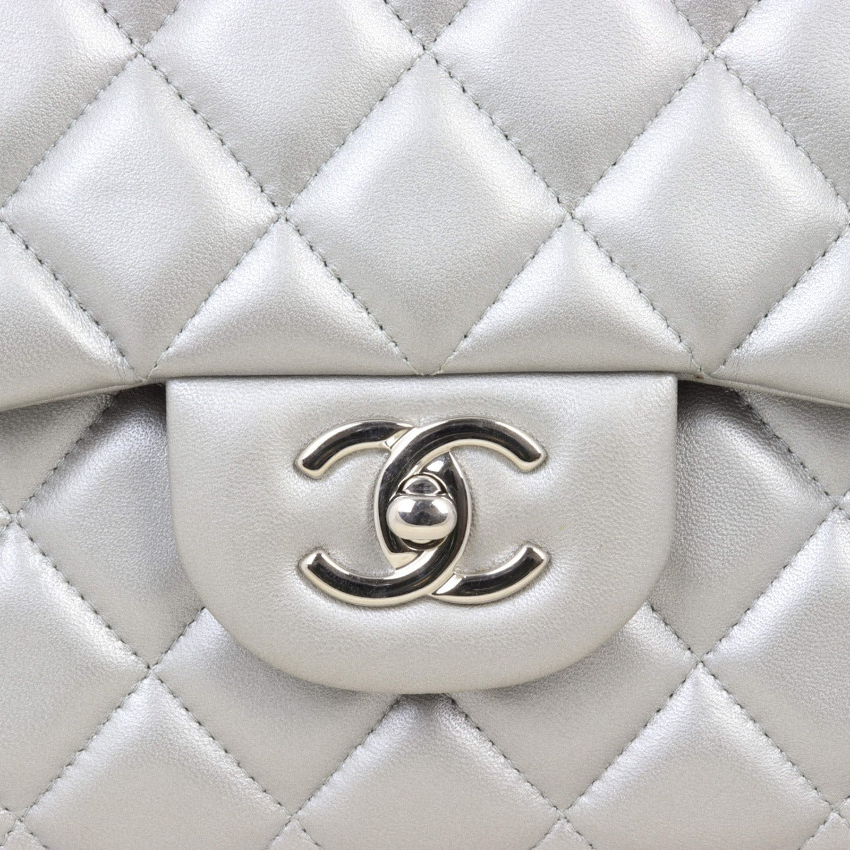 Chanel Classic Double Flap Jumbo | Silver