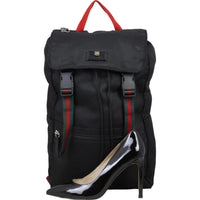 Gucci Techno Canvas Animalier Web Backpack