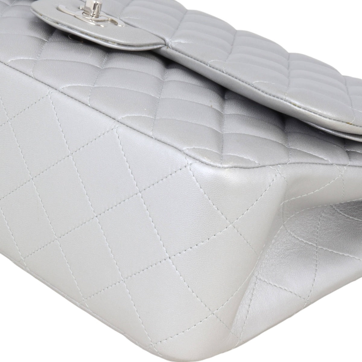 Chanel Classic Double Flap Jumbo | Silver