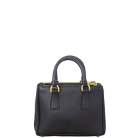 Prada Saffiano Lux Galleria Double Zip Tote Micro