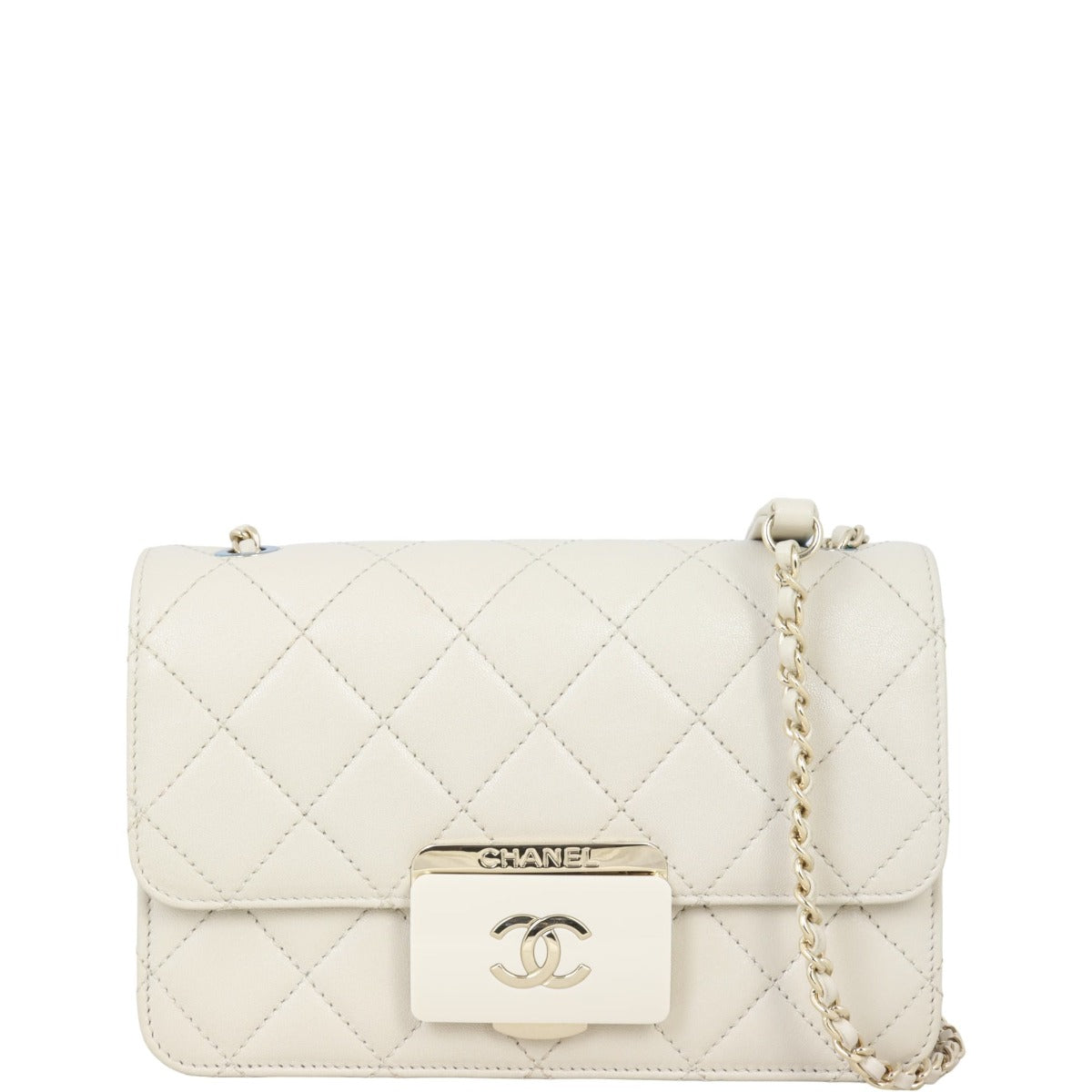 Chanel Beauty Lock Flap Bag Small | Stone
