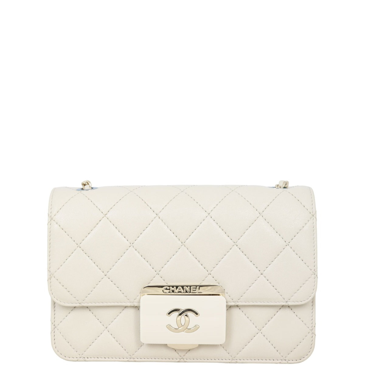 Chanel Beauty Lock Flap Bag Small | Stone