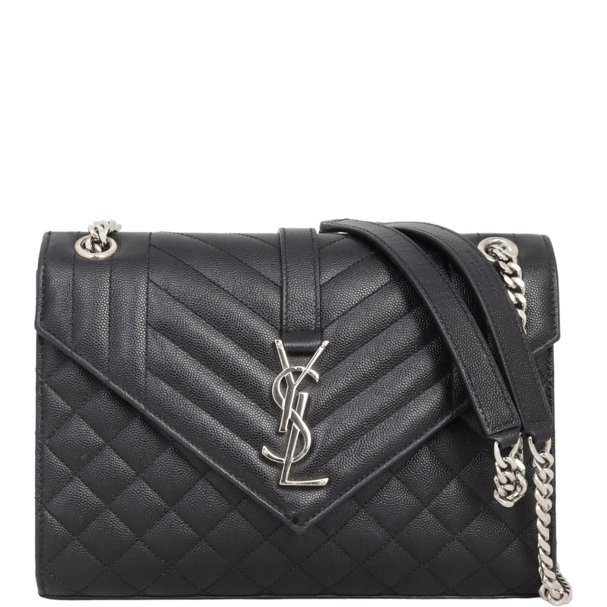 Saint Laurent Monogram Mix Matelasse Envelope Chain Bag Medium