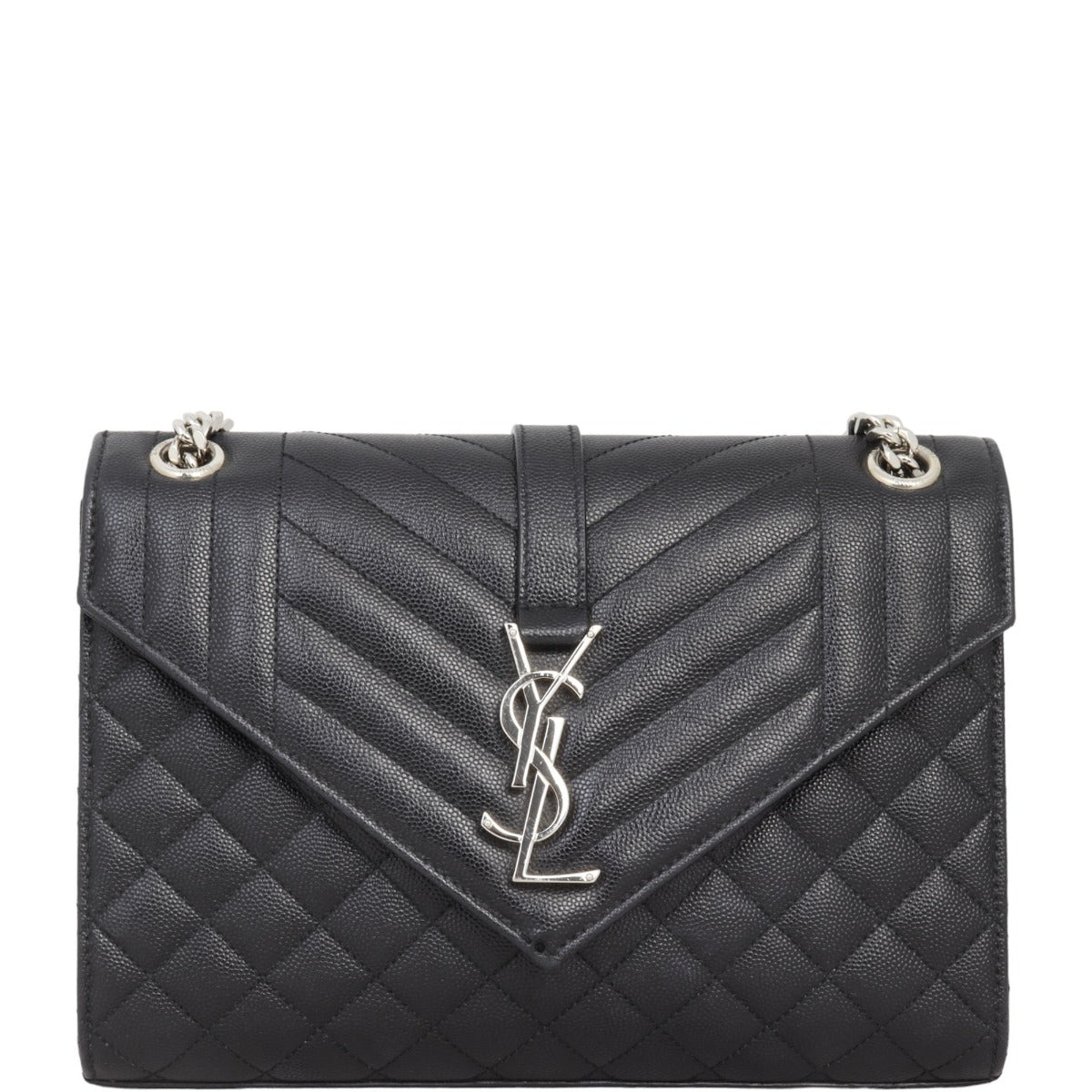 Saint Laurent Monogram Mix Matelasse Envelope Chain Bag Medium