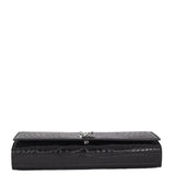 Saint Laurent Monogram Kate Clutch Croc-Embossed
