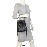 Prada Duet Leather Bucket Bag