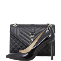 Saint Laurent Monogram Mix Matelasse Envelope Chain Bag Medium