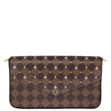 Louis Vuitton Pochette Felicie Damier Ebene Studded